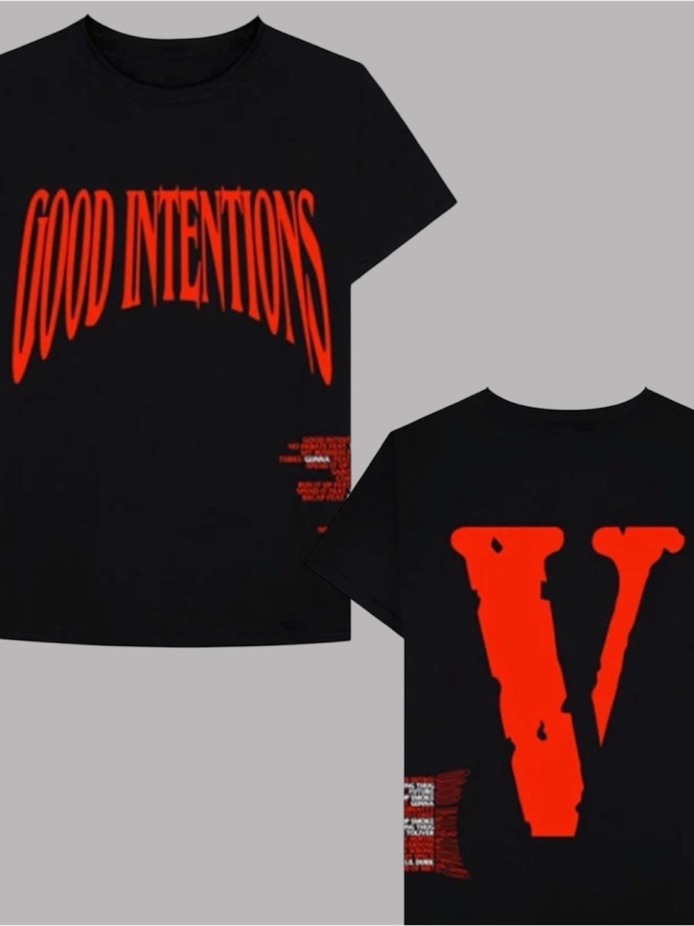 Vlone x Nav Good Intentions T- Shirt Black'
